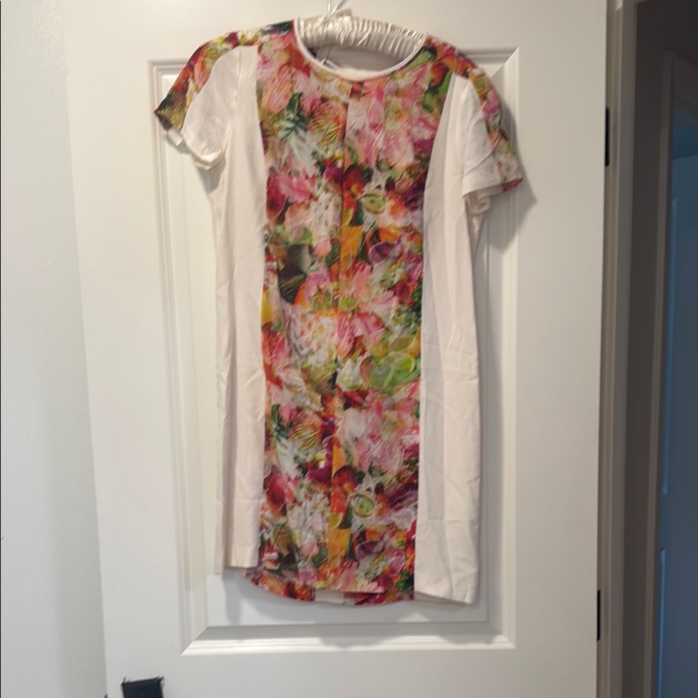Floral Silk Multicolor Dress